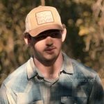 Carter's blue plaid shirt on Dutton Ranch