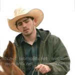 Carter's green hooded jacket on Dutton Ranch