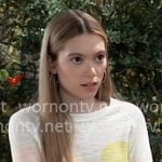 Charlotte’s sunset print sweater on General Hospital