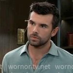 Chase's green button down shirt on General Hospital