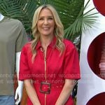 Chassie’s red belted jumpsuit on Today