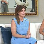 Chloe’s blue button shoulder knit vest and skirt on Today