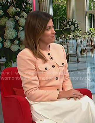 Chloe’s pink textured jacket on Today