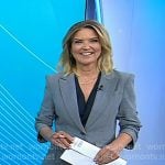 Christine Romans’ grey blazer and cropped pants on Today