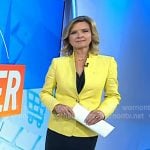 Christine Romans’s yellow blazer on Today