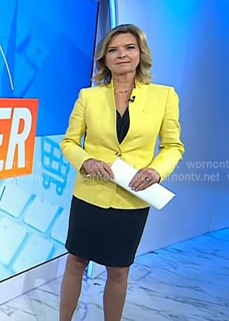 Christine Romans’s yellow blazer on Today