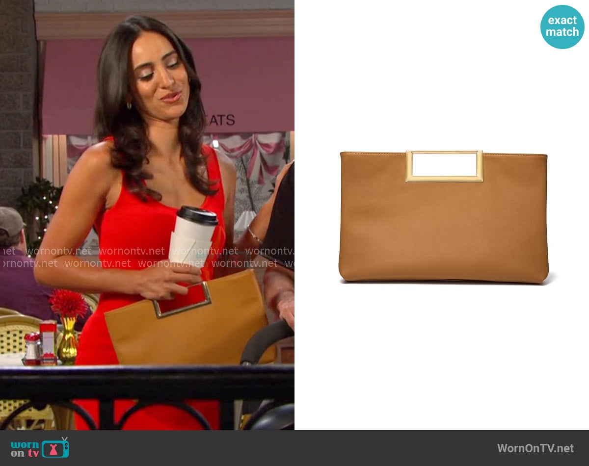 Chunli at Amazon PU Leather Clutch worn by Gabi Hernandez (Cherie Jimenez) on Days of our Lives