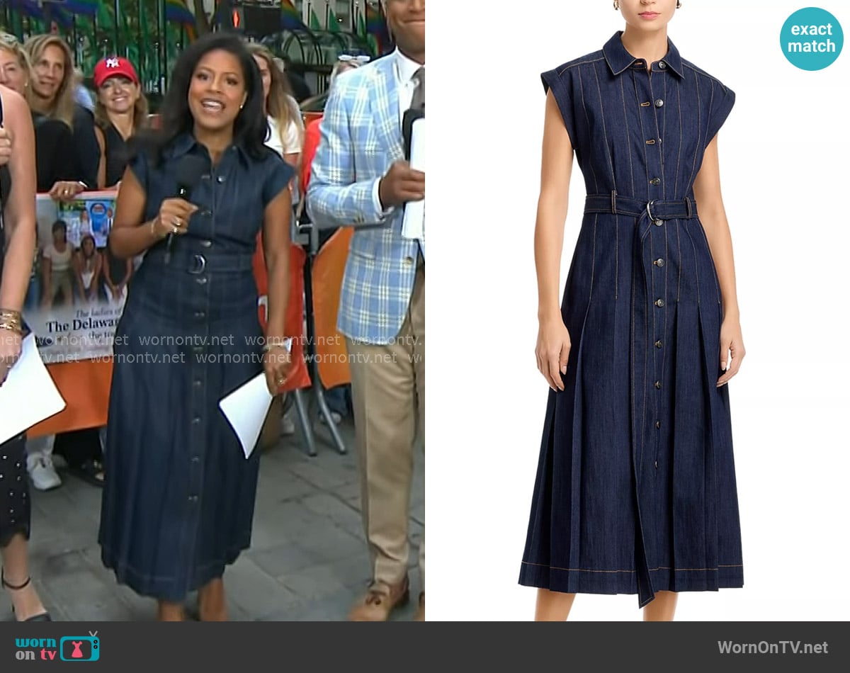 Sheinelle’s denim midi dress on Today