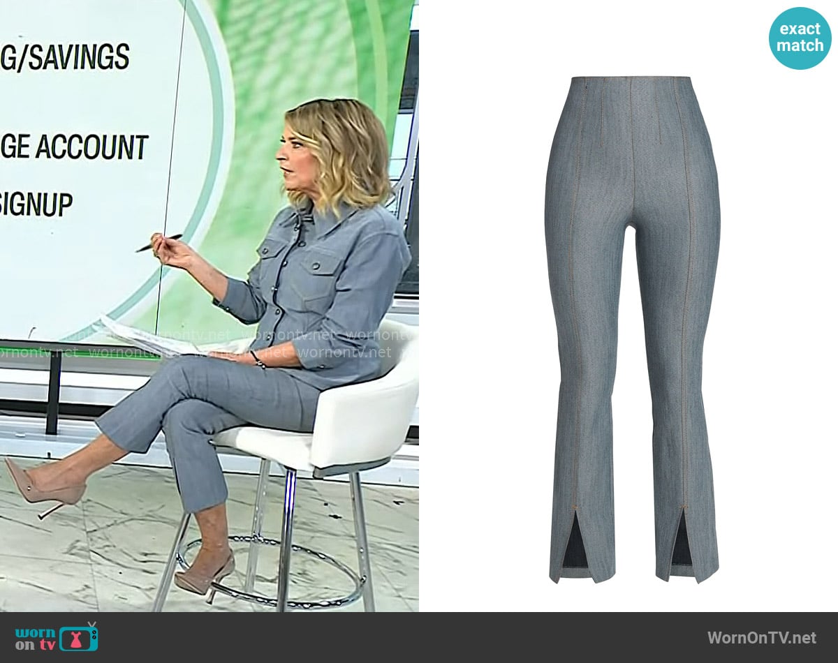 Christine’s grey cropped jeans on Today Christine’s grey cropped jeans on Today