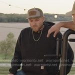 Cole’s black hoodie on The McBee Dynasty Real American Cowboys