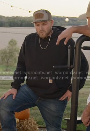 Cole’s black hoodie on The McBee Dynasty Real American Cowboys