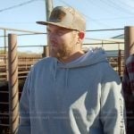 Cole’s grey hoodie on The McBee Dynasty Real American Cowboys