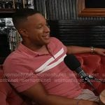 Craig Melvin's red stripe polo on Today
