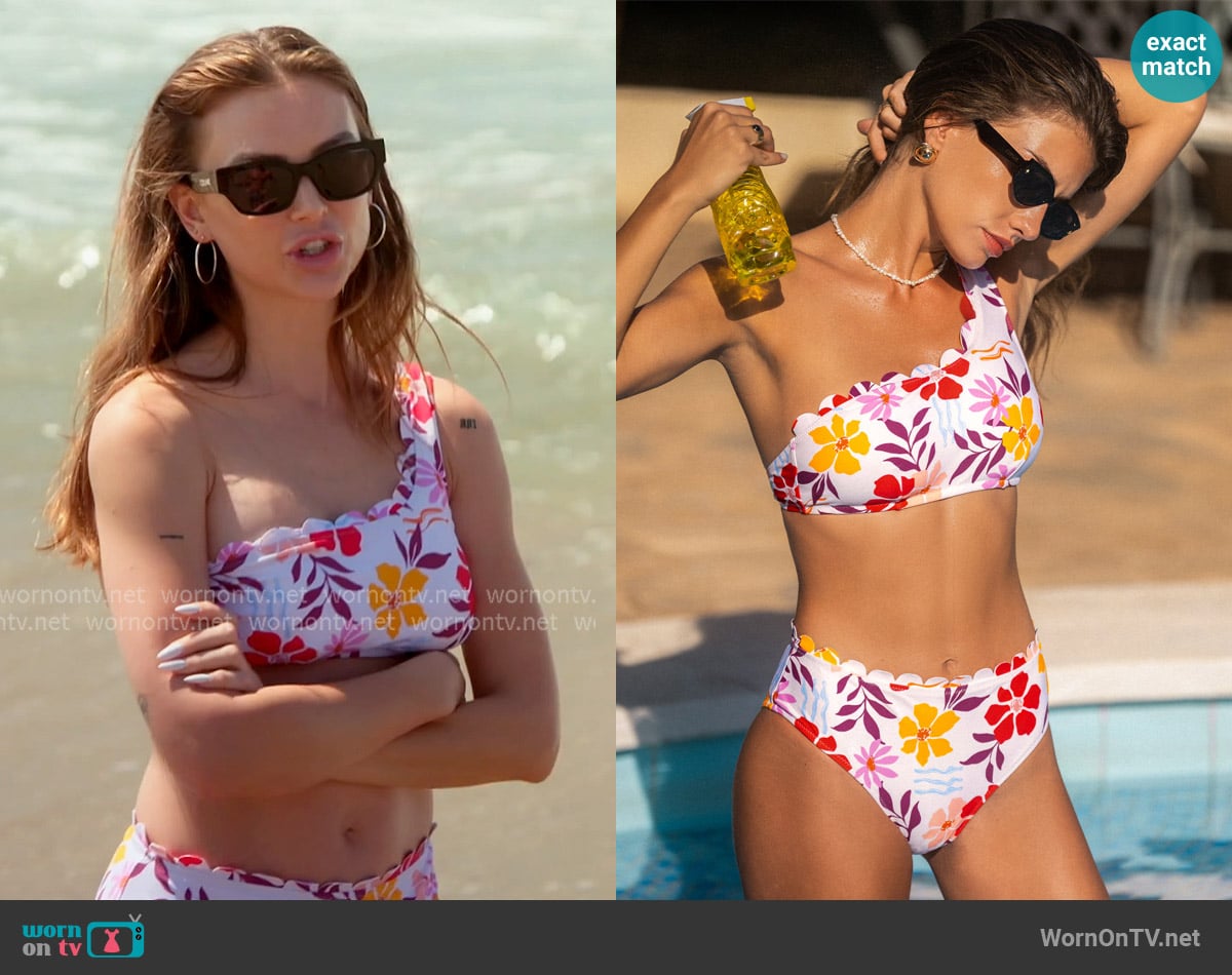 Cupshe Island Bloom Floral Bikini Set worn by Lala Kent on The Valley
