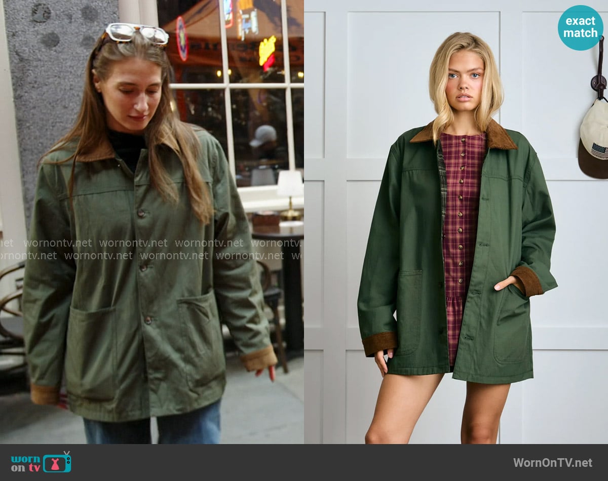 Dairy Boy The Whitman Jacket in Moss worn by Amanda Batula on In The City