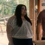 Dana’s floral striped top on Sweet Magnolias