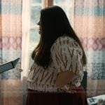 Dana's printed top on Sweet Magnolias