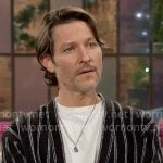 Daniel's striped cardigan on The Young and the Restless