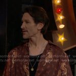 Daniel’s tiger print shirt on The Young and the Restless