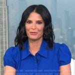 Darlene’s blue puff short sleeve dress on Today