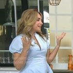 Dina Deleasa's light blue v-neck mini dress on Today