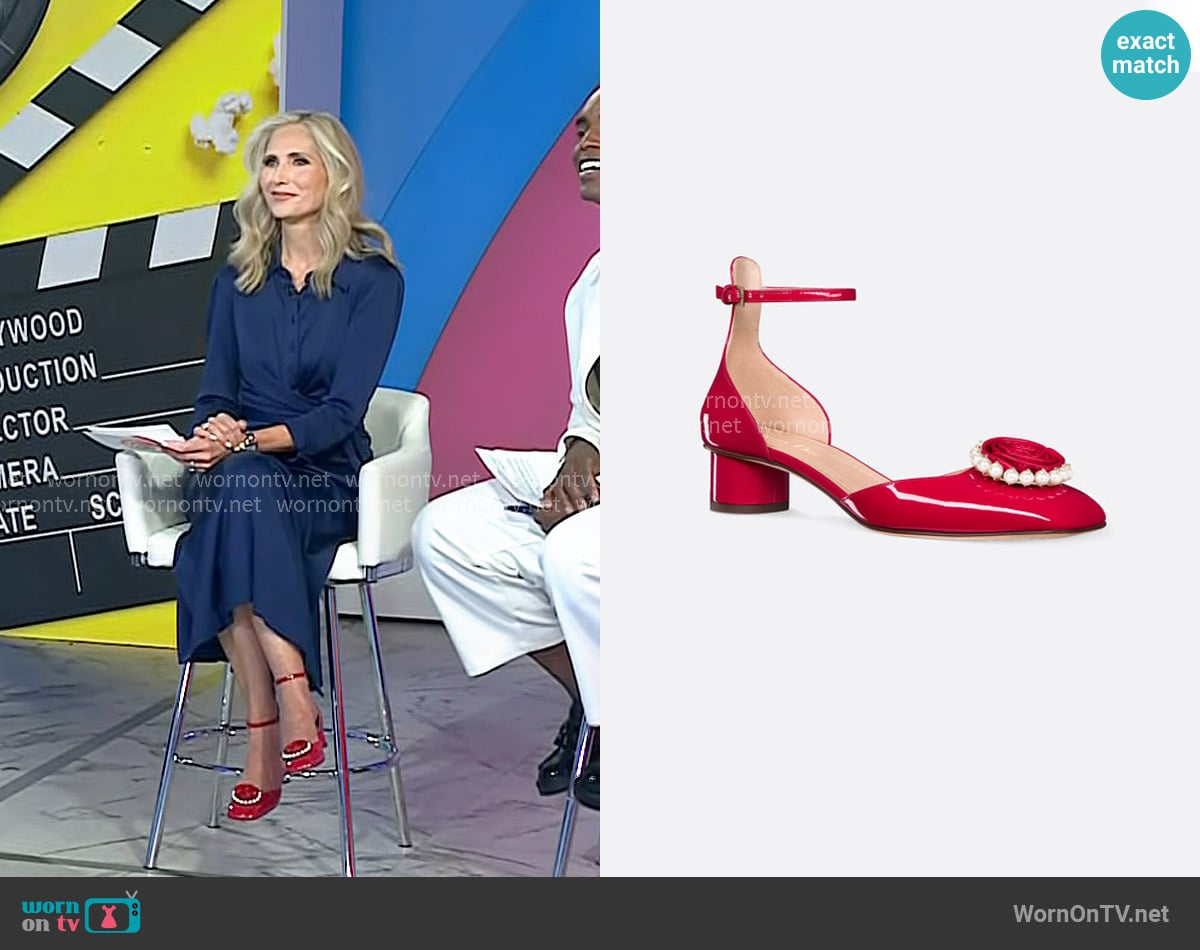 Dior Rose Pearl Pumps worn by Misty Belles on Today