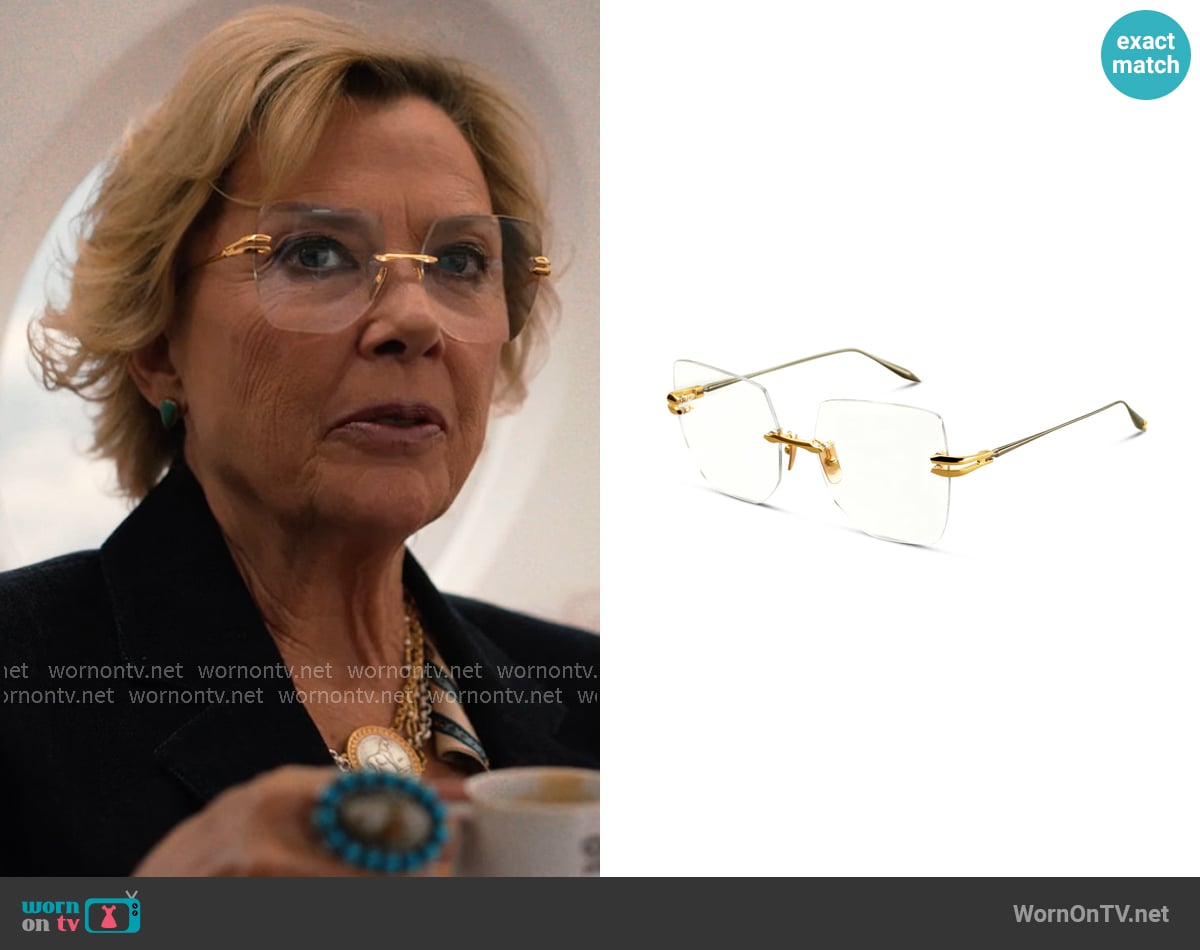 Dita Embra Optical Glasses worn by Beulah Jackson (Annette Bening) on Dutton Ranch