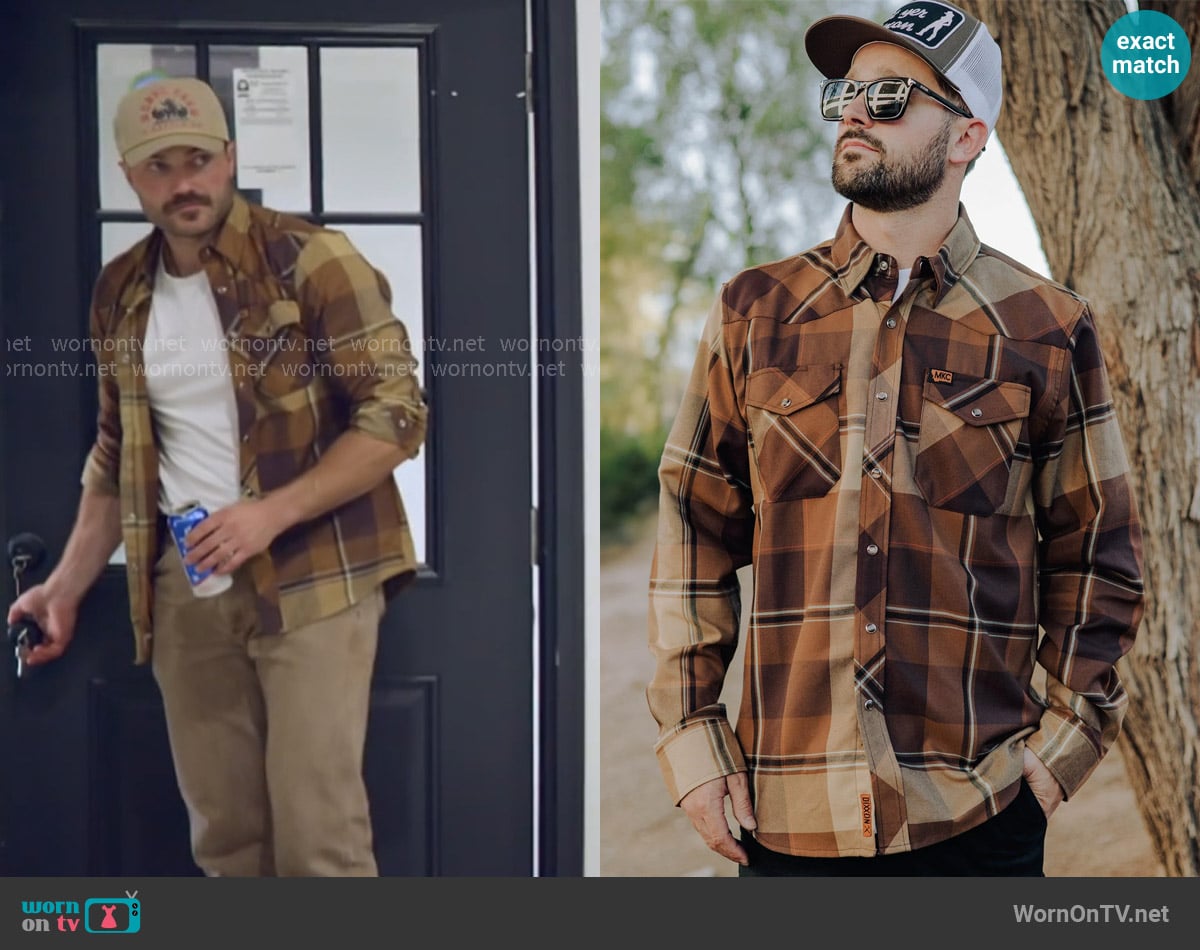 Dixxon Flannel Co Montana Knife Co. 2.0 Flannel Shirt worn by Steven McBee Jr on The McBee Dynasty Real American Cowboys