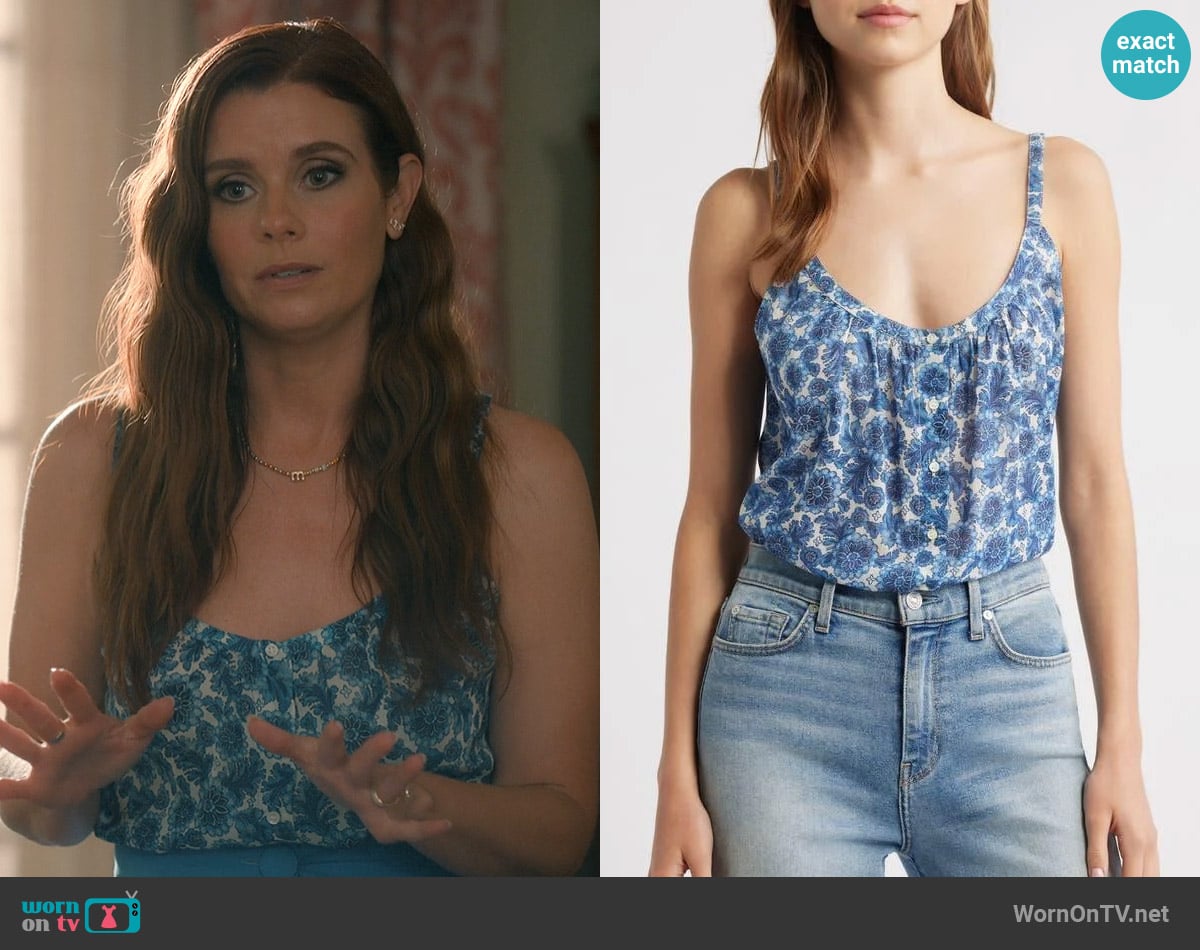Doen Nalina top worn by Maddie Townsend (JoAnna Garcia Swisher) on Sweet Magnolias