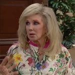 Dottie’s floral tunic blouse on The Bold and the Beautiful