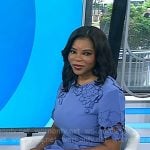 Dr. Michelle Henry’s blue floral embroidered dress on Today
