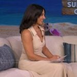 Dr Tara Narula’s beige collared dress on Live with Kelly and Mark