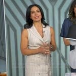 Dr Tara Narula’s striped sleeveless dress on Good Morning America
