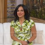 Dr. Tara Narula's yellow printed keyhole maxi dress on Good Morning America