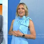 Dylan’s blue bow neck midi dress on Today