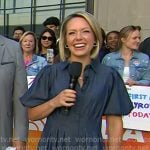 Dylan’s blue puff sleeve shirtdress on Today