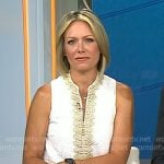 Dylan’s white embroidered shift dress on Today