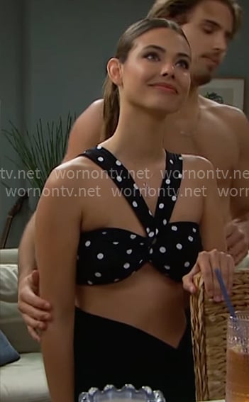 Electra’s polka dot bikini on The Bold and the Beautiful