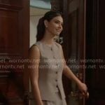 Electra’s taupe vest and mini skirt set on The Bold and the Beautiful