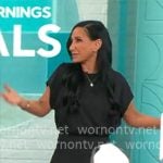 Elizabeth Werner’s black mini dress on CBS Mornings