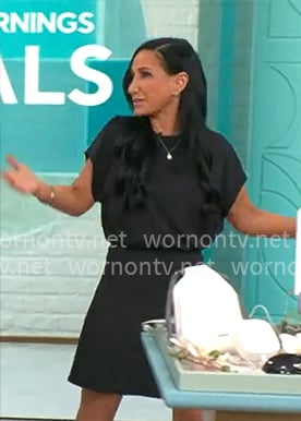 Elizabeth Werner’s black mini dress on CBS Mornings