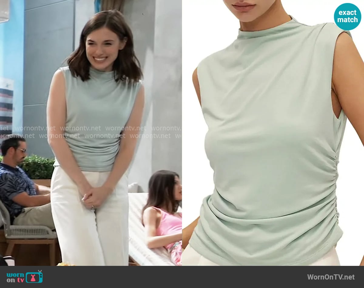 Elodie the Label Blake Knit Top worn by Willow Tait (Katelyn MacMullen) on General Hospital