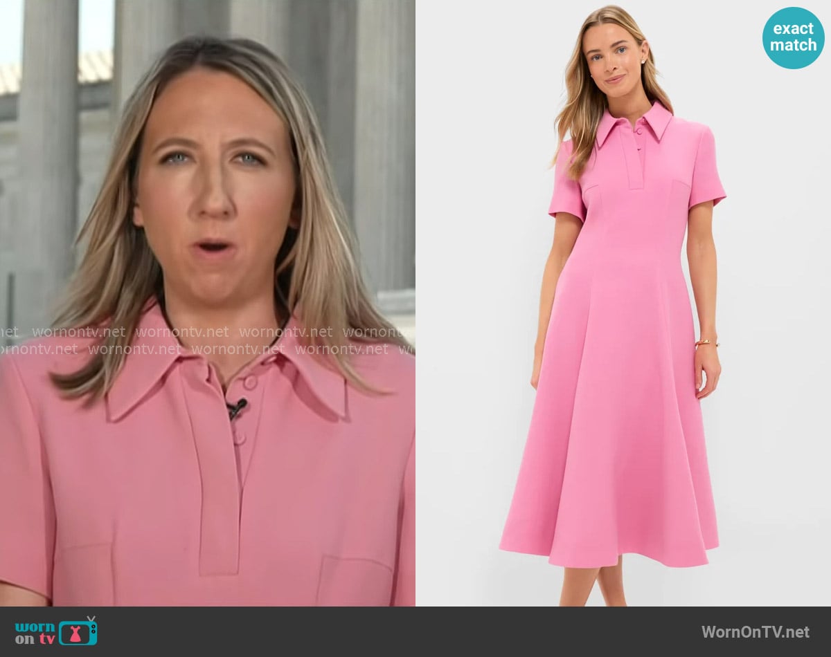 Julia Ainsley’s pink collared dress on Today