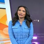 Emilie’s blue leopard shirtdress on Today