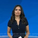 Emilie’s navy pleated polo dress on Today