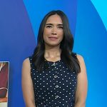 Emilie’s navy polka dot top on Today