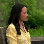 Emilie’s yellow print button down shirt on Today