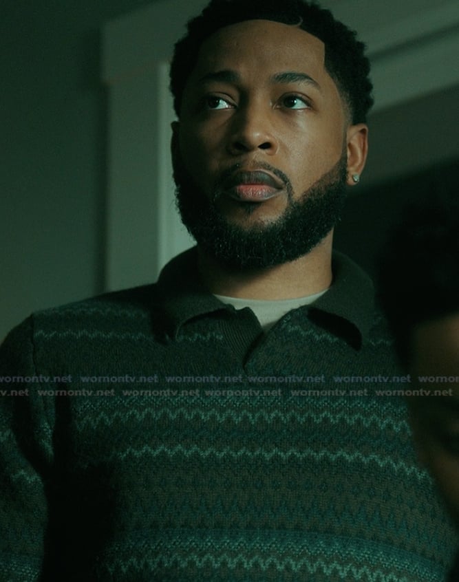 Emmett’s fair isle sweater on The Chi