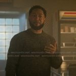 Emmett’s gray sweater on The Chi