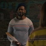 Erik’s striped long sleeve tee on Sweet Magnolias